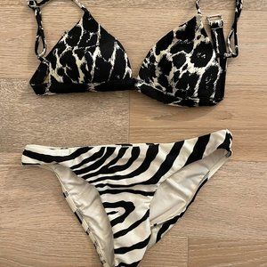 Zimmermann Animal Print Bikini